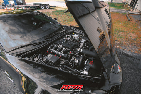 A&A - C6 Z06 Corvette Supercharger Kit (Blacked Out)