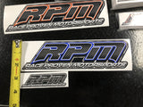 RPM Carbon Fiber Style Stickers