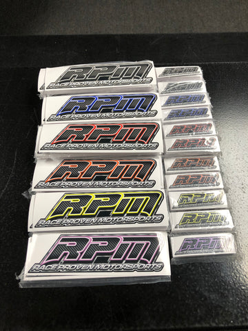 RPM Carbon Fiber Style Stickers